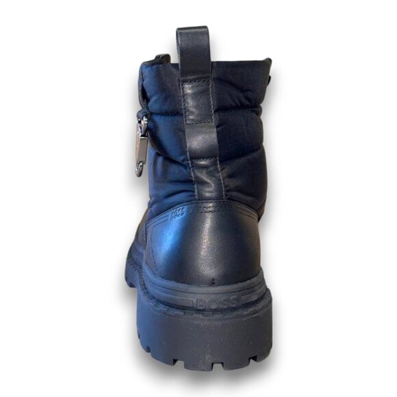 BOSS Nebular Men's Black Leather Hiking Boots US 11 (UK 10 EU 44) MSRP $315 - Picture 3 of 4